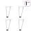 Berkfield Hairpin Legs for Coffee Table 4 pcs White 20 cm Solid Steel 1