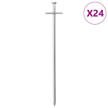 Berkfield Tent Pegs 24 pcs 23 cm ò6 mm Galvanised Steel