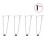 Berkfield Hairpin Legs for Coffee Table 4 pcs White 30 cm Solid Steel 1