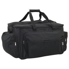 Berkfield Fishing Bag Waterproof Black Oxford Fabric