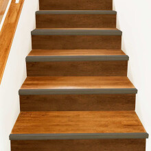 Berkfield Stair Nosings 30 pcs Brown 67 x 3 x 2 cm Aluminium