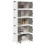 Berkfield Stackable Storage Box with Wheels 5-Tier 75 L 64x40x179 cm 1
