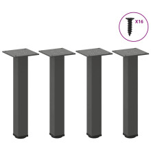 Berkfield Coffee Table Legs 4 pcs Anthracite 42-44 cm Steel