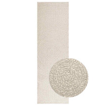 Berkfield Rug ZIZUR Cream 80x250 cm Jute Look Indoor and Outdoor
