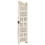 Berkfield Hand carved 4-Panel Room Divider White 160x165 cm Solid Mango Wood 2