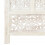 Berkfield Hand carved 4-Panel Room Divider White 160x165 cm Solid Mango Wood 5