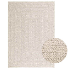 Berkfield Rug ZIZUR Cream 120x170 cm Jute Look Indoor and Outdoor