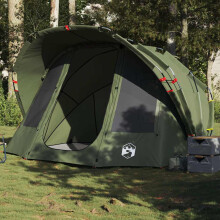 Berkfield Fishing Tent 5-Person Olive Green Waterproof