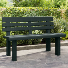Berkfield Garden Bench Green 110x52x71 cm Polypropylene