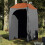 Berkfield Shower Tent Grey Waterproof 1