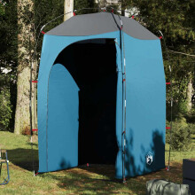 Berkfield Shower Tent Blue Waterproof