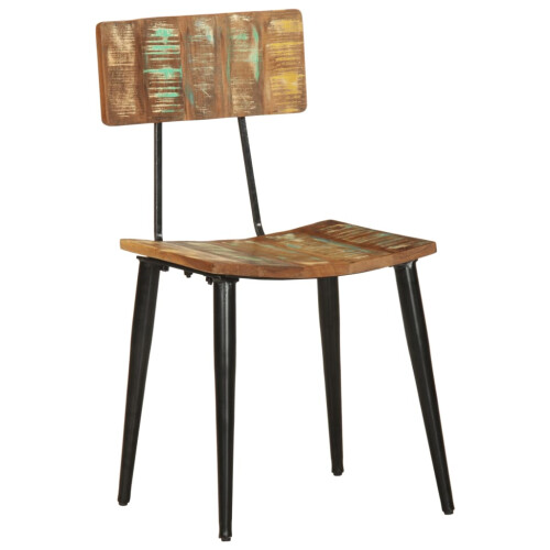 Berkfield Dining Chairs 2 pcs Solid Reclaimed Wood 1