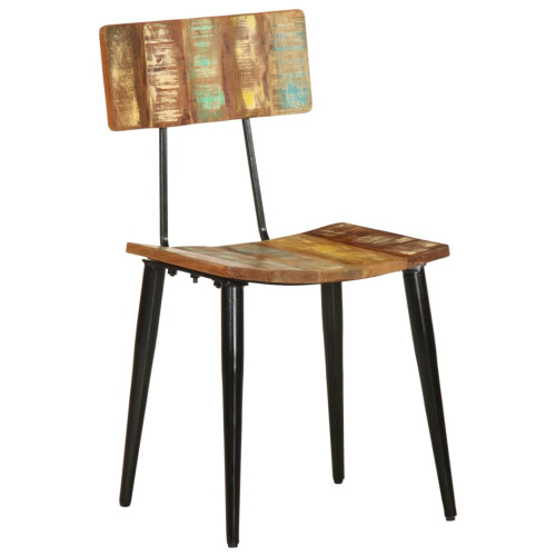 Berkfield Dining Chairs 2 pcs Solid Reclaimed Wood 2