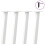 Berkfield Coffee Table Legs 4 pcs White 42 cm Steel 1