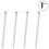 Berkfield Console Table Legs 4 pcs White 72 cm Steel 1