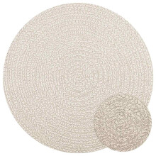 Berkfield Rug ZIZUR Cream ò 120 cm Jute Look Indoor and Outdoor