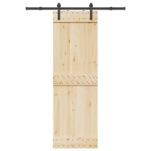 Berkfield Sliding Door Hardware Kit 152.5 cm Steel Black