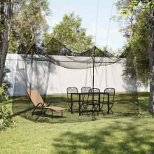 Berkfield Mosquito Net for Outdoor 220 Mesh Black 300x300x250 cm