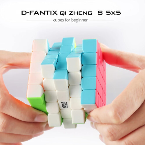 5x5 Speed Cube Stickerless 62mm Magic Puzzle Cube with Smooth Corner Cutting 1