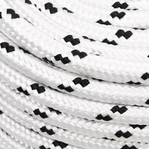 Berkfield Braided Boat Rope White 12 mmx100 m Polyester 2