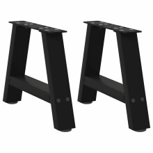 Berkfield Coffee Table Legs A-Shaped 2 pcs Black†50x(30-31) cm Steel