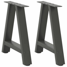 Berkfield Coffee Table Legs A-Shaped 2 pcs Anthracite†50x(42-43) cm Steel