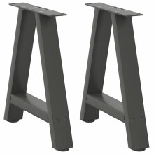 Berkfield Coffee Table Legs A-Shaped 2 pcs Anthracite†38x(42-43) cm Steel