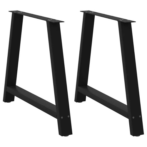 Berkfield Dining Table Legs A-Shaped 2 pcs Black†90x(72-73) cm Steel