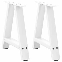 Berkfield Coffee Table Legs A-Shaped 2 pcs White†50x(42-43) cm Steel