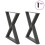 Berkfield Dining Table Legs 2 pcs Anthracite 70x(72-73.3) cm Steel 1