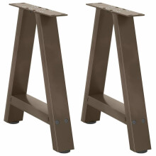 Berkfield Coffee Table Legs A-Shaped 2 pcs 50x(42-43) cm Steel
