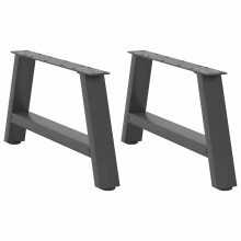 Berkfield Coffee Table Legs A-Shaped 2 pcs Anthracite†70x(30-31) cm Steel