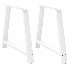 Berkfield Dining Table Legs A-Shaped 2 pcs White†100x(72-73) cm Steel