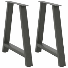 Berkfield Dining Table Legs A-Shaped 2 pcs Anthracite†80x(72-73) cm Steel