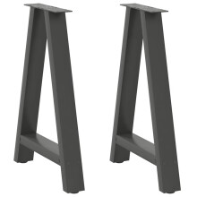Berkfield Dining Table Legs A-Shaped 2 pcs Anthracite†60x(72-73) cm Steel