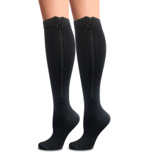 Kompresní ponožky na zip 5XL Big & Tall 20-30 mmHg pro ženy a muže, kolena
