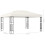 Berkfield Gazebo with LED String Lights 3x4 m Cream Fabric 10