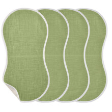 Baby Burp Cloths 4 Pack Extra Absorbent Soft 4 Layer Large Cotton Burp Cloth Set for Newborn Boys Girls