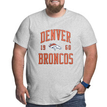 Broncos Herren-Football-T-Shirt in großen Größen mit Teamlogo