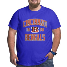 Krótki rękaw z logo drużyny futbolowej Bengals dla mężczyzn Big and Tall Sports