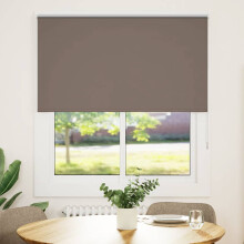 Berkfield Roller Blind Blackout Coffee 135x150 cm Fabric Width 131.6 cm Polyester