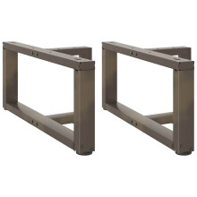 Berkfield Coffee Table Legs T-Shaped†2 pcs Black 60x25x(30-31) cm Steel