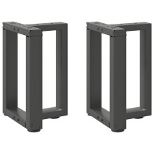 Berkfield Coffee Table Legs T-Shaped†2 pcs Anthracite 38x25x(42-43) cm Steel