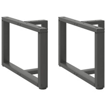 Berkfield Coffee Table Legs T-Shaped†2 pcs Anthracite 70x25x(42-43) cm Steel