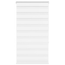 Berkfield Zebra Blind White 85x150 cm Fabric Width 80.9 cm Polyester