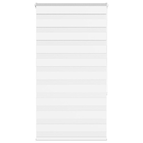 Berkfield Zebra Blind White 85x150 cm Fabric Width 80.9 cm Polyester