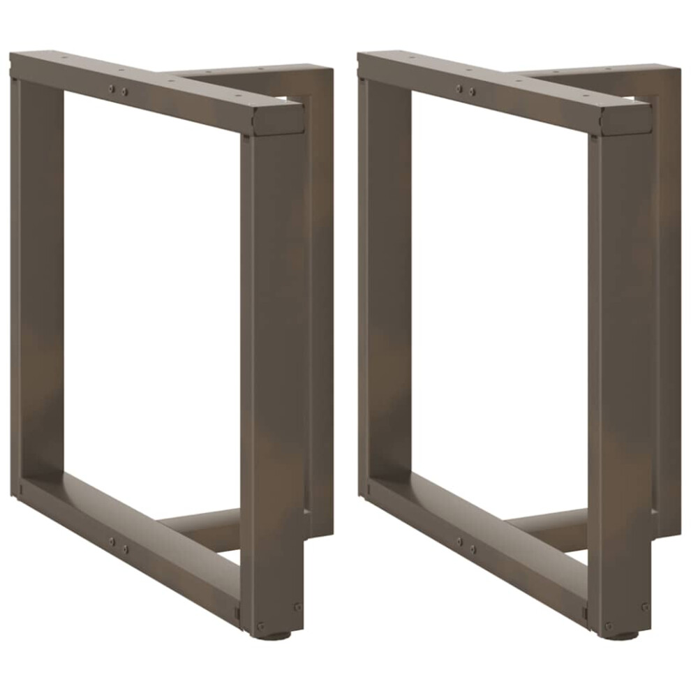 Berkfield Dining Table Legs T-Shapedâ 2 Pcs Black 70X35x(72-73) Cm Steel 7710137641597