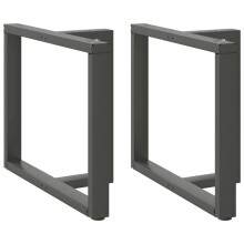 Berkfield Dining Table Legs T-Shaped†2 pcs Anthracite 90x35x(72-73) cm Steel
