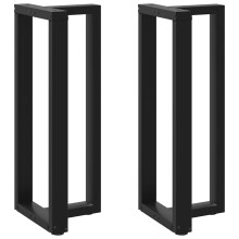 Berkfield Bar Table Legs T-Shaped†2 pcs Black 40x35x(100-101) cm Steel