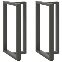 Berkfield Bar Table Legs T-Shaped†2 pcs Anthracite 60x35x(100-101) cm Steel